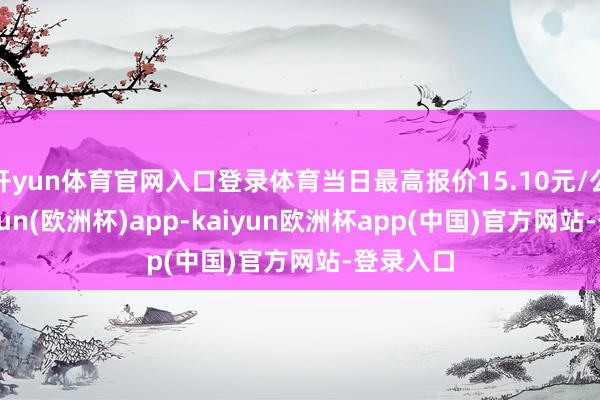 开yun体育官网入口登录体育当日最高报价15.10元/公斤-kaiyun(欧洲杯)app-kaiyun欧洲杯app(中国)官方网站-登录入口