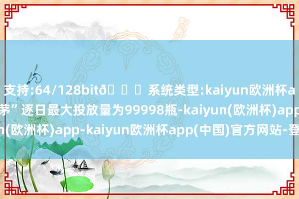 支持:64/128bit🍏系统类型:kaiyun欧洲杯appApp官方下载“蛇茅”逐日最大投放量为99998瓶-kaiyun(欧洲杯)app-kaiyun欧洲杯app(中国)官方网站-登录入口